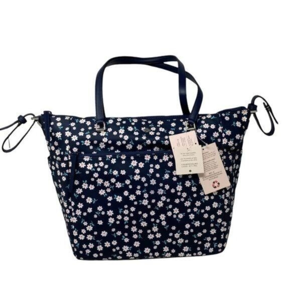 Kate Spade Jae Baby Bag in Blue Multi Floral NWT - Picture 6 of 16